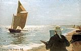 Peder Severin Kroyer Canvas Paintings - Pintores en la playa